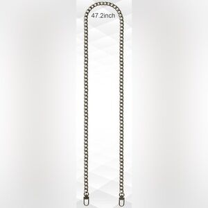 Bronze Iron Metal Chain Strap Purse Handbag Shoulder Crossbody Wallet New